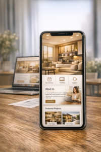 Giao diện website WordPress hiển thị trên điện thoại di động