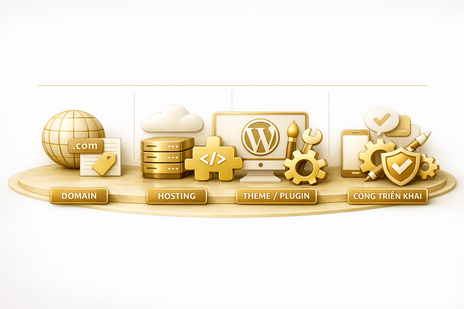 Bóc tách chi phí làm website wordpress: tên miền hosting theme plugin khi làm website WordPress