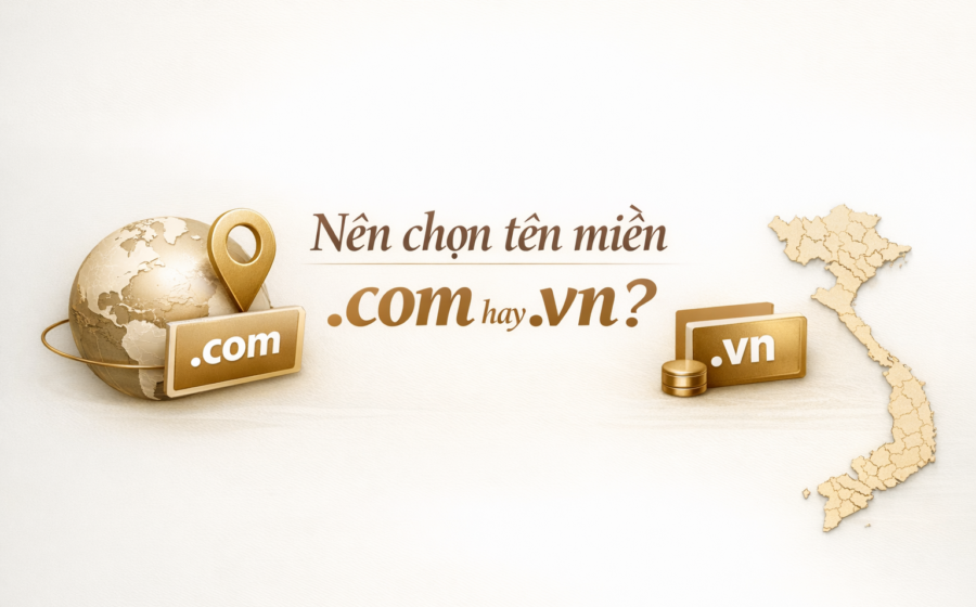 Nên chọn tên miền .com hay .vn? So sánh chi tiết & lời khuyên chuyên gia