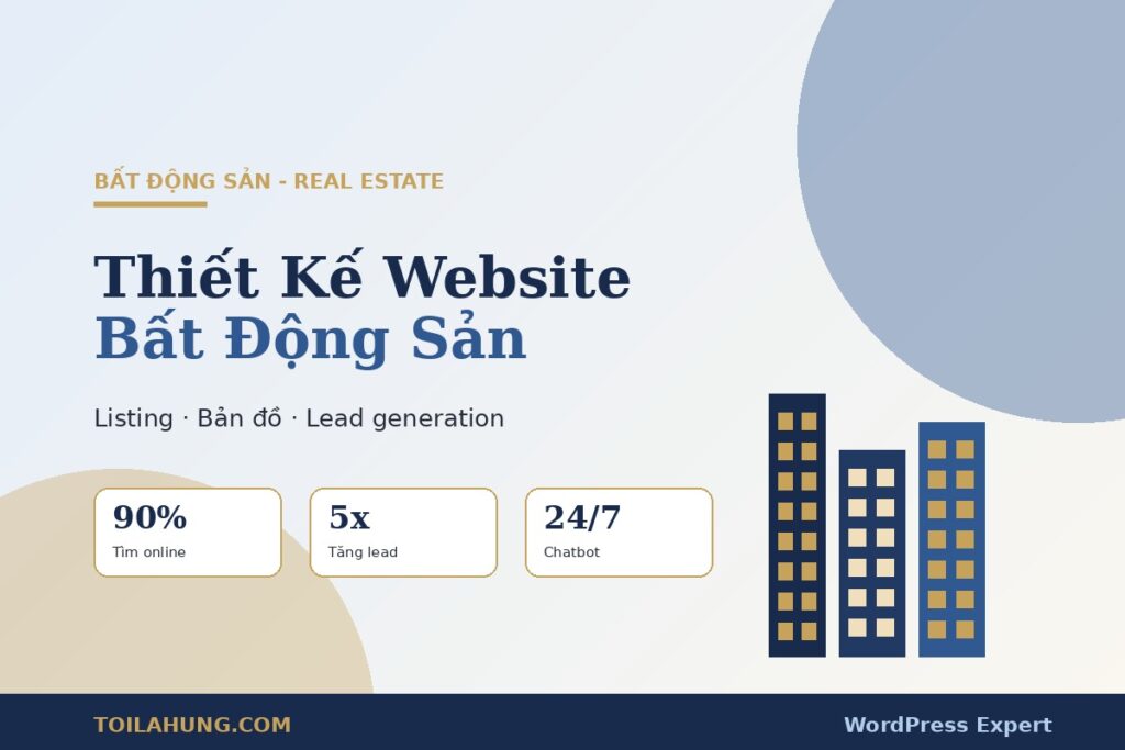 Thiết kế website bất động sản chuẩn SEO chuyên nghiệp