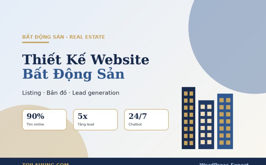 Thiết kế website bất động sản chuẩn SEO chuyên nghiệp