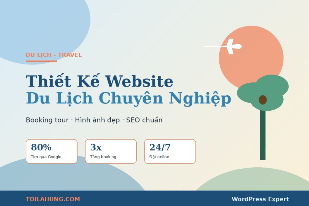 Thiết kế website du lịch chuyên nghiệp chuẩn SEO