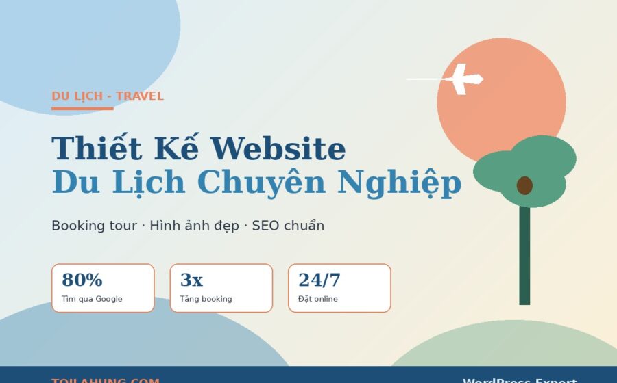 Thiết kế website du lịch chuyên nghiệp chuẩn SEO