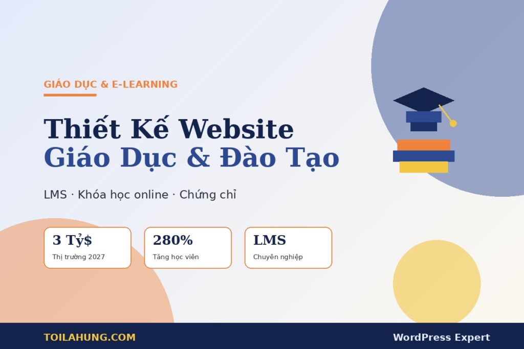 Thiết kế website giáo dục và trung tâm đào tạo chuẩn SEO