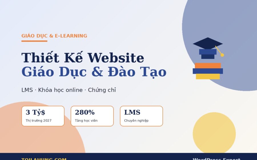 Thiết kế website giáo dục và trung tâm đào tạo chuẩn SEO