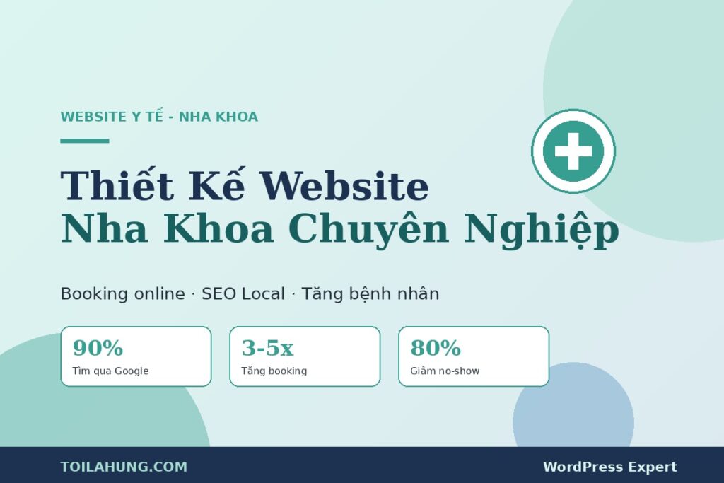 Thiết kế website nha khoa chuyên nghiệp chuẩn SEO