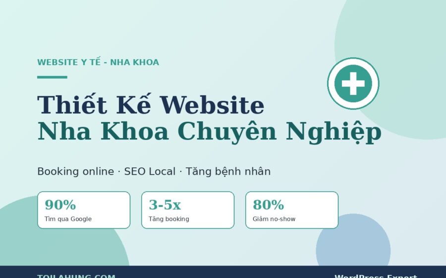 Thiết kế website nha khoa chuyên nghiệp chuẩn SEO