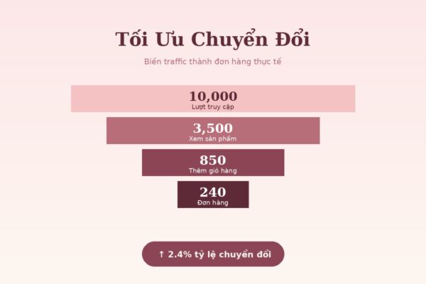 Funnel chuyển đổi website mỹ phẩm