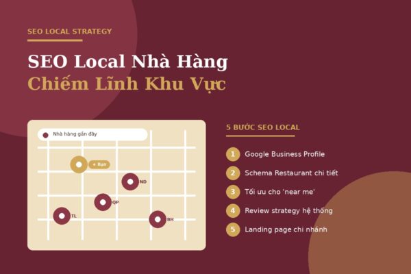 SEO local nhà hàng chiếm lĩnh khu vực