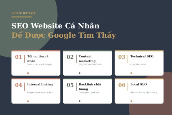 6 chiến lược SEO cho website cá nhân để được Google tìm thấy