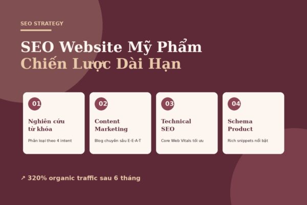 Chiến lược SEO website mỹ phẩm dài hạn