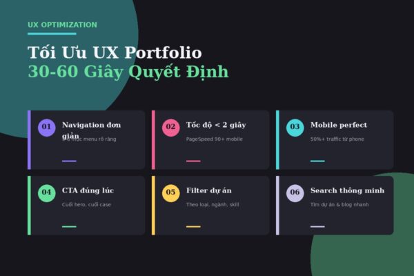 6 nguyên tắc UX tối ưu cho portfolio website