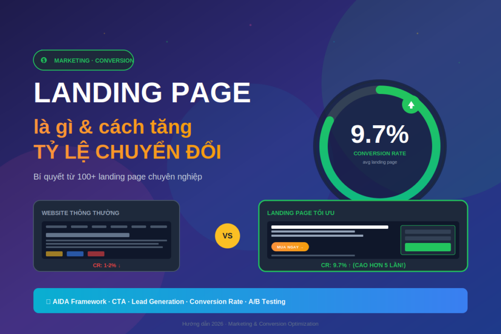 Landing page là gì cách tạo landing page tăng tỷ lệ chuyển đổi 5 lần