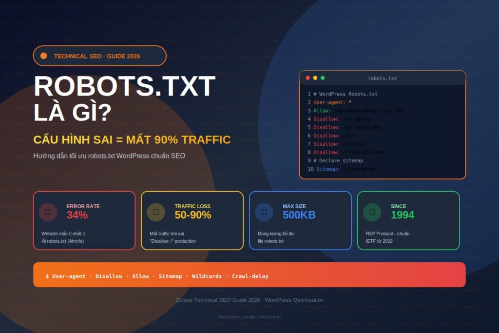 robots.txt là gì hướng dẫn tối ưu chuẩn SEO WordPress