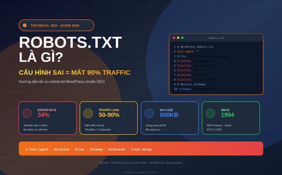 robots.txt là gì hướng dẫn tối ưu chuẩn SEO WordPress