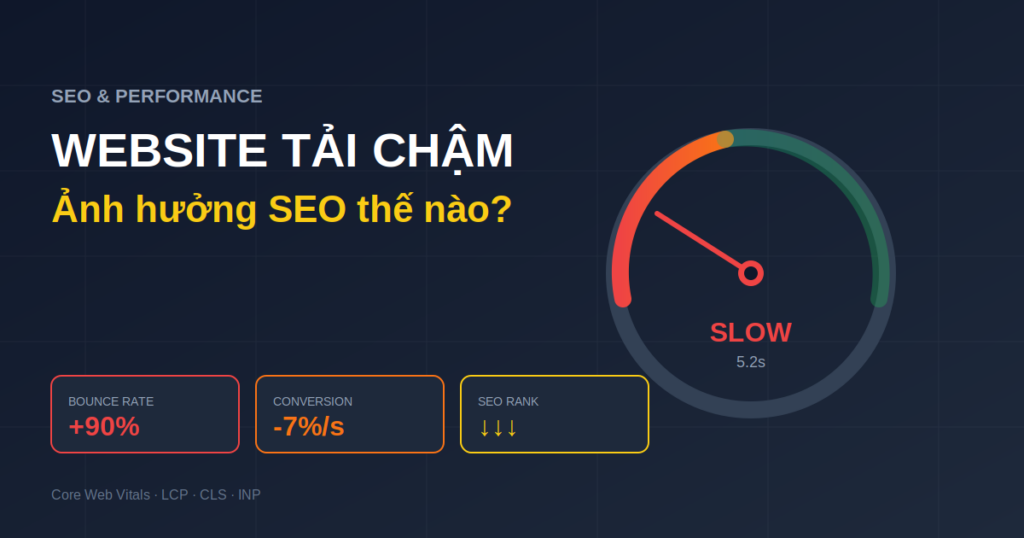 Website tải chậm ảnh hưởng SEO như thế nào