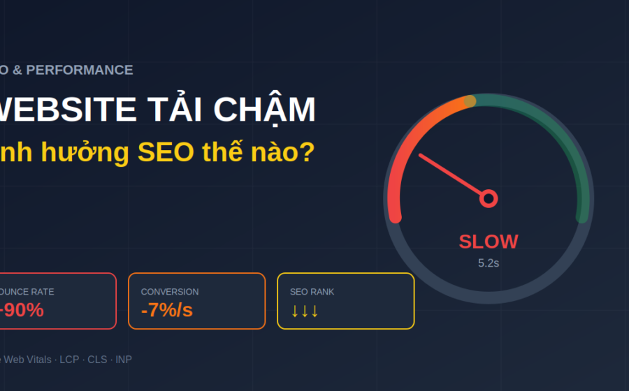 Website tải chậm ảnh hưởng SEO như thế nào