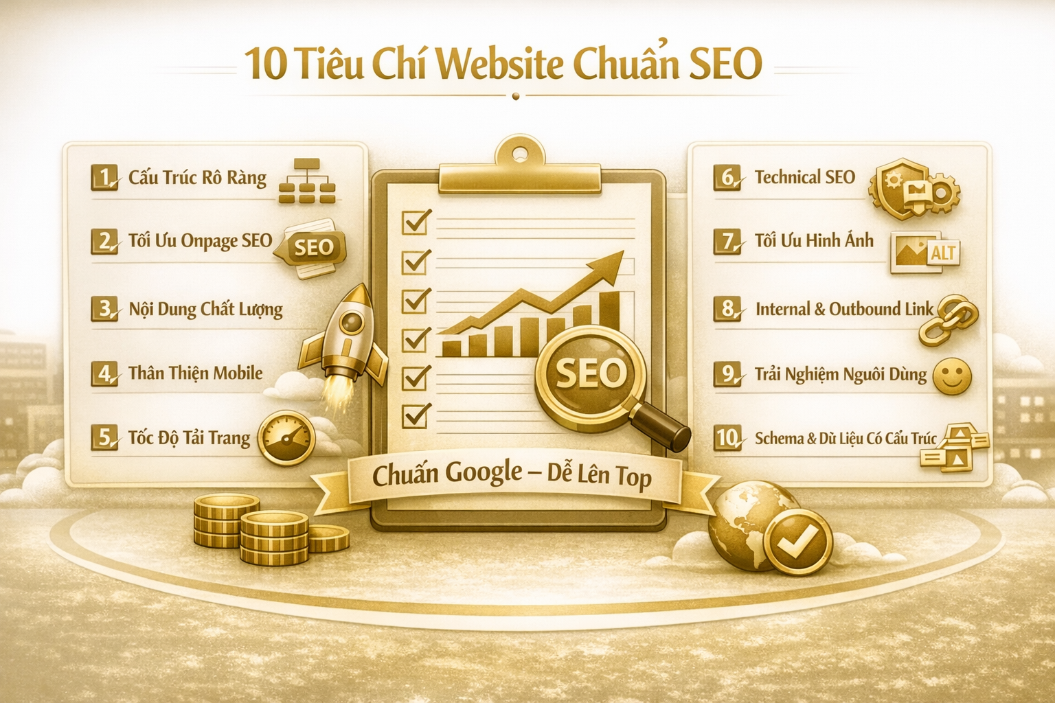 tiêu chuẩn website SEO