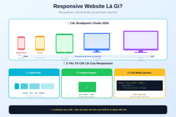 Responsive website breakpoint mobile tablet desktop 4K