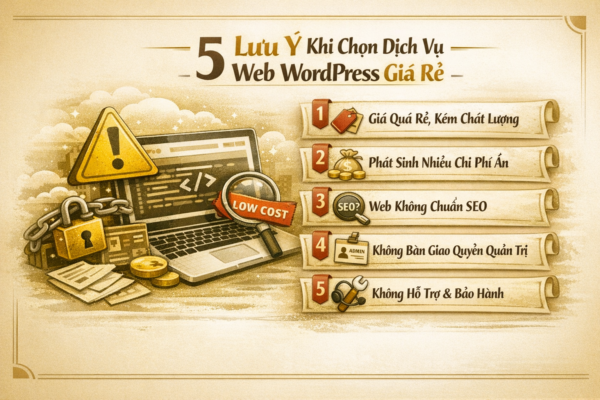 lưu ý khi làm website wordpress giá rẻ