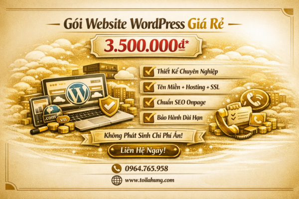 báo giá thiết kế website wordpress giá rẻ