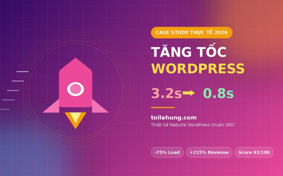 Case study tăng tốc website WordPress từ 3s xuống dưới 1s