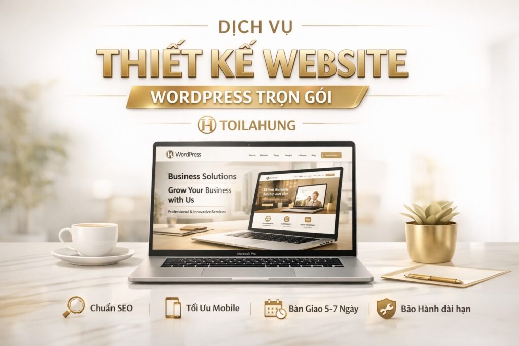 dịch vụ thiết kế website wordpress trọn gói tại toilahung