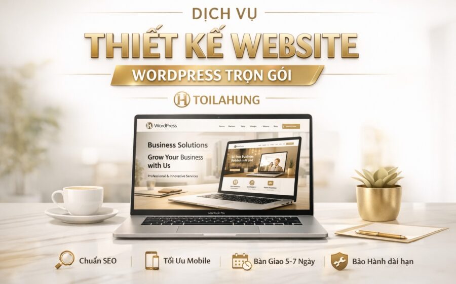 dịch vụ thiết kế website wordpress trọn gói tại toilahung
