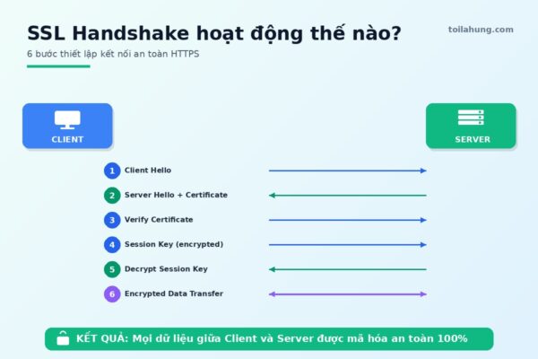 HTTPS hoạt động như thế nào - quy trình SSL Handshake
