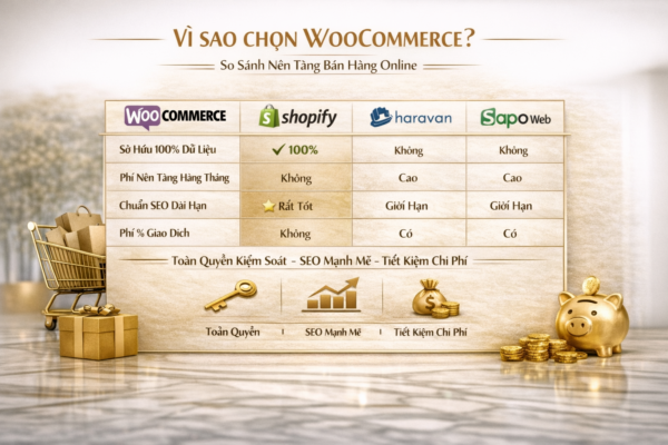 so sánh woocommerce shopify haravan sapo