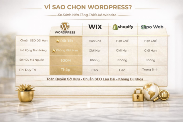 so sánh wordpress với wix shopify sapo web – vì sao chọn wordpress