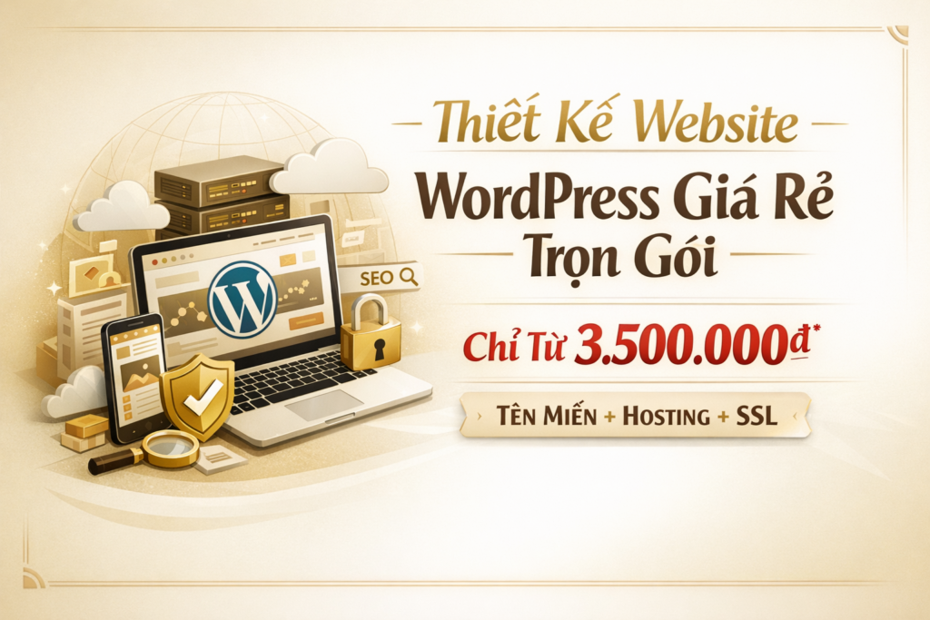 thiết kế website wordpress giá rẻ trọn gói