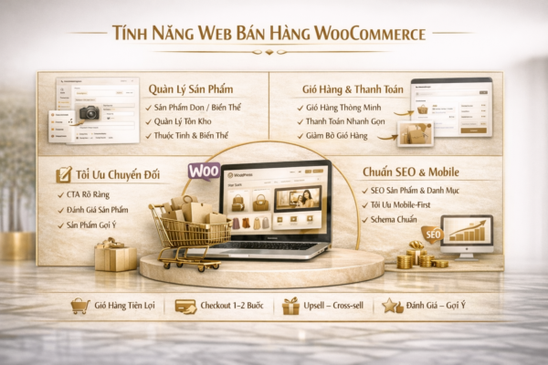 tính năng web bán hàng woocommerce