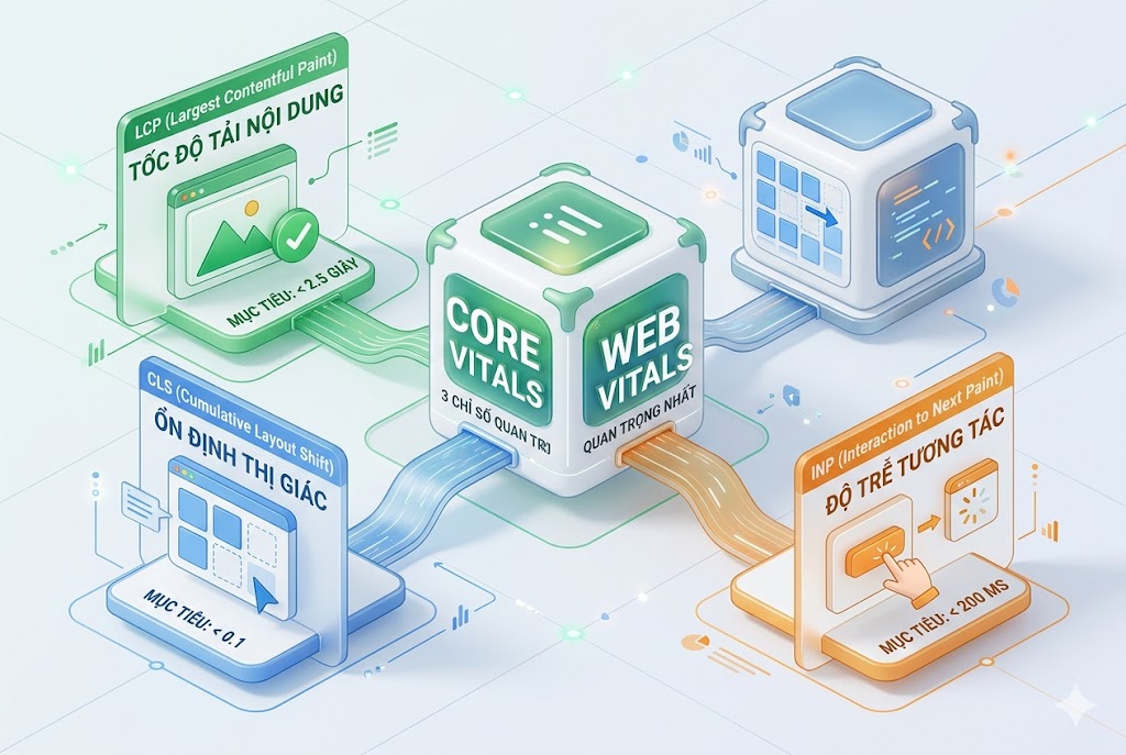 Core Web Vitals là gì? 3 chỉ số quan trọng nhất: LCP, CLS và INP