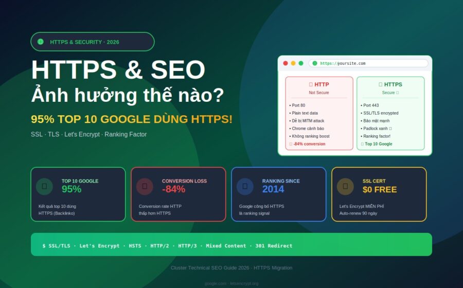 https seo ảnh hưởng ranking website 2026