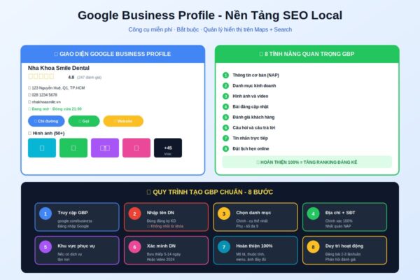 google business profile GBP tạo doanh nghiệp google