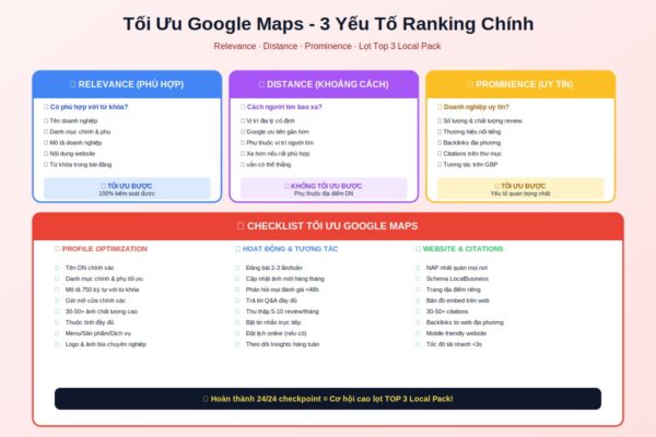 tối ưu google maps relevance distance prominence